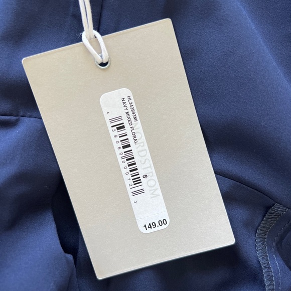 Chelsea28 Print Faux Wrap Dress In Navy Mixed Floral Size 8 - Picture 11 of 13